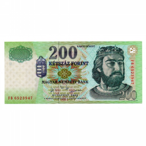 200 Forint Bankjegy 2003 FB UNC