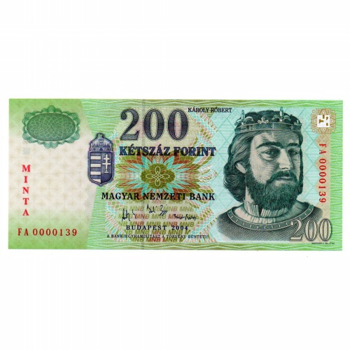 200 Forint Bankjegy 2004 MINTA