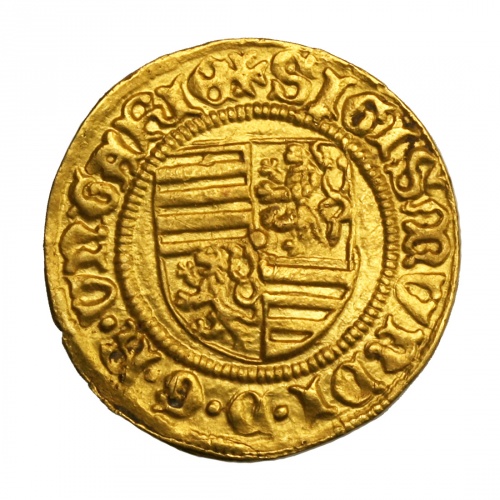 Luxemburgi Zsigmond Aranyforint K-S, kereszt Pohl: D2-34