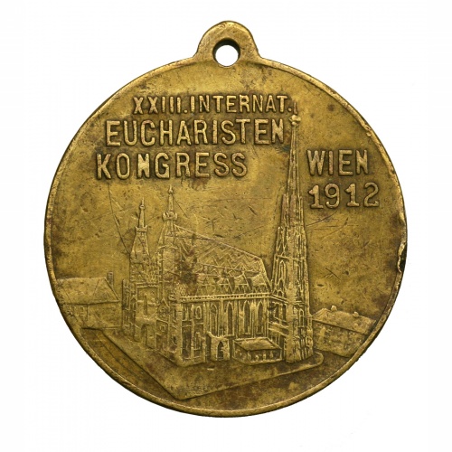 XIII. Nemzetközi Eucharisztikus Kongresszus Bécs 1912 emlékérem