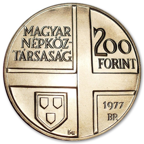 Festőművész-sor II. 200 Forint  Mányoki Ádám 1977