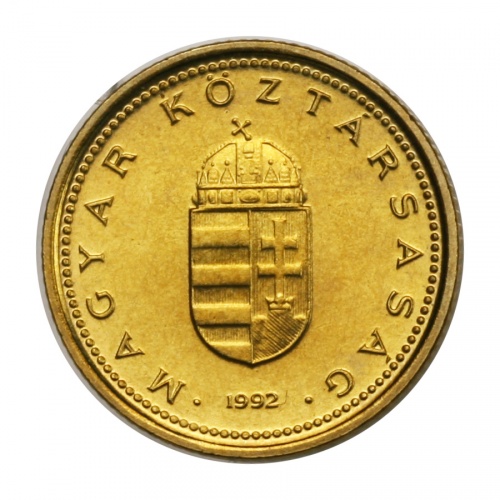 1 Forint 1992 BU Próbaveret - Tervezet recés peremmel