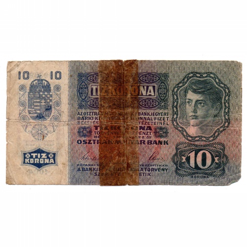 10 Korona Bankjegy 1915 G