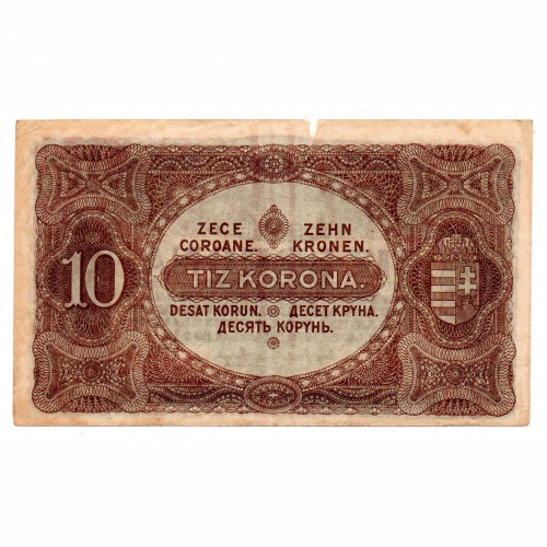 10 Korona Államjegy 1920 F