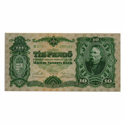 10 Pengő Bankjegy 1929 