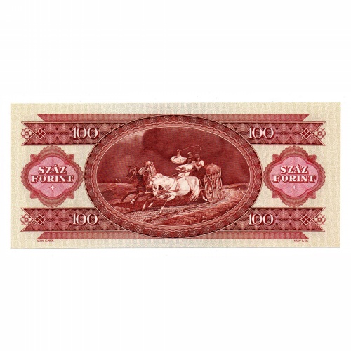 100 Forint Bankjegy 1989 gEF, 1 vékony hajtás