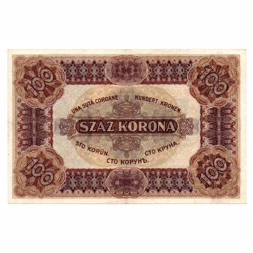 100 Korona Államjegy 1920 XF A001 sorozat