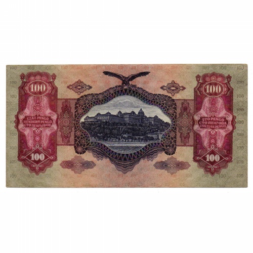 100 Pengő Bankjegy 1930 csillagos VF