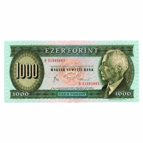 1000 Forint Bankjegy 1983 November B sorozat EF