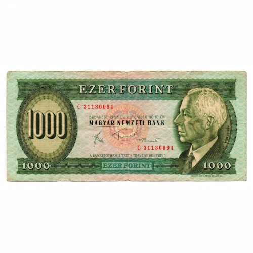 1000 Forint Bankjegy 1983 November C sorozat F