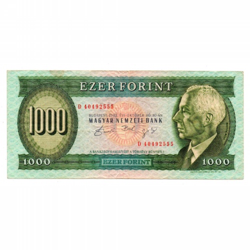 1000 Forint Bankjegy 1992 D sorozat F