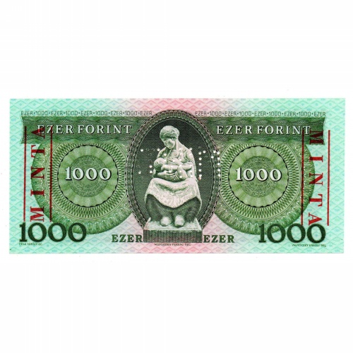 1000 Forint Bankjegy 1993 D sorozat MINTA