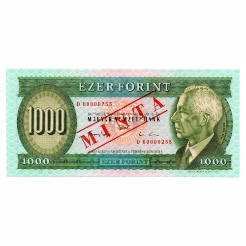 1000 Forint Bankjegy 1993 D sorozat MINTA