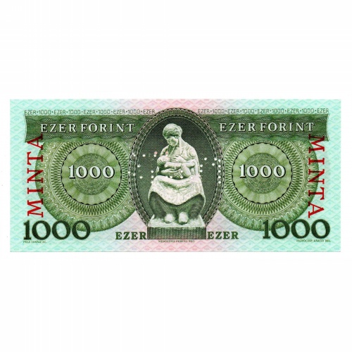 1000 Forint Bankjegy 1996 E sorozat MINTA alacsony sorszám