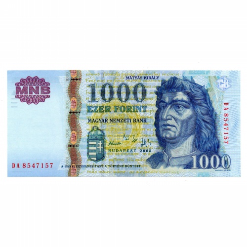 1000 Forint Bankjegy 2005 DA UNC