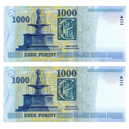 1000 Forint Bankjegy 2005 DA sorszámkövető pár