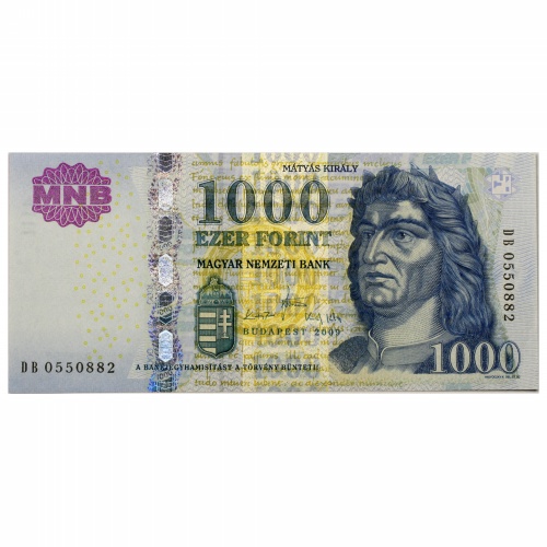 1000 Forint Bankjegy 2009 DB EF