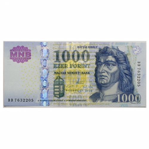 1000 Forint Bankjegy 2010 DD aUNC, hajtatlan