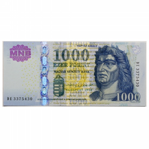 1000 Forint Bankjegy 2015 DE UNC