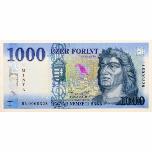 1000 Forint Bankjegy 2017 MINTA