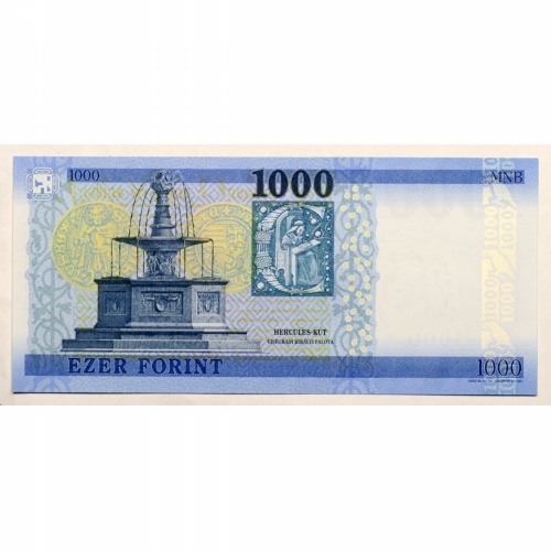 1000 Forint Bankjegy 2021 JJ alacsony sorszám