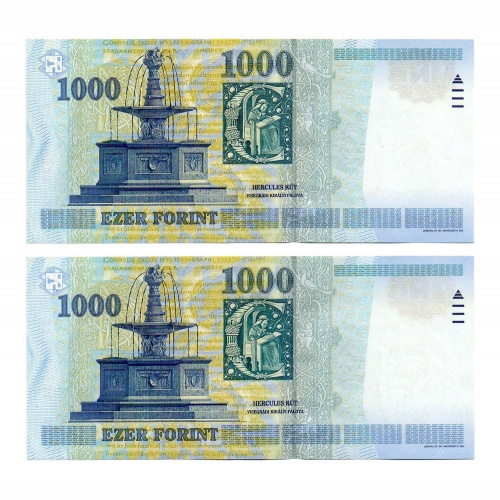 1000 Forint Bankjegy Millennium 2000 DA UNC sorszámkövető pár