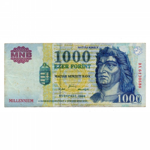 1000 Forint Bankjegy Millennium 2000 DA VF