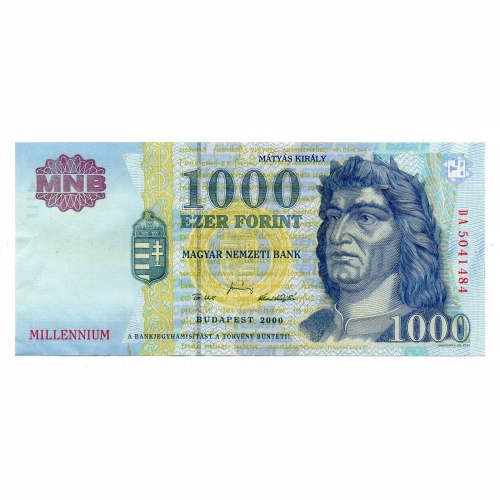 1000 Forint Bankjegy Millennium 2000 DA aEF