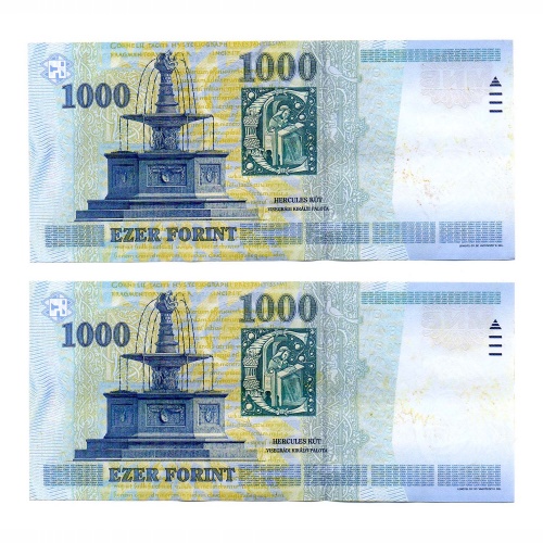 1000 Forint Bankjegy Millennium 2000 DA gEF sorszámkövető pár