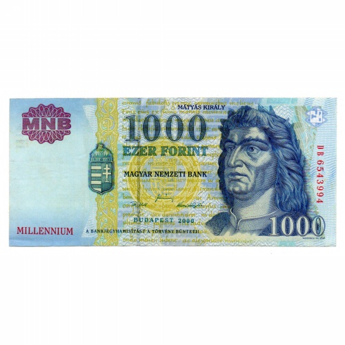 1000 Forint Bankjegy Millennium 2000 DB gVF