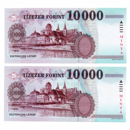 10000 Forint Bankjegy 2006 MINTA sorszámkövető pár