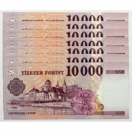 10000 Forint Bankjegy 2015 AB-AH extrém alacsony sorszám