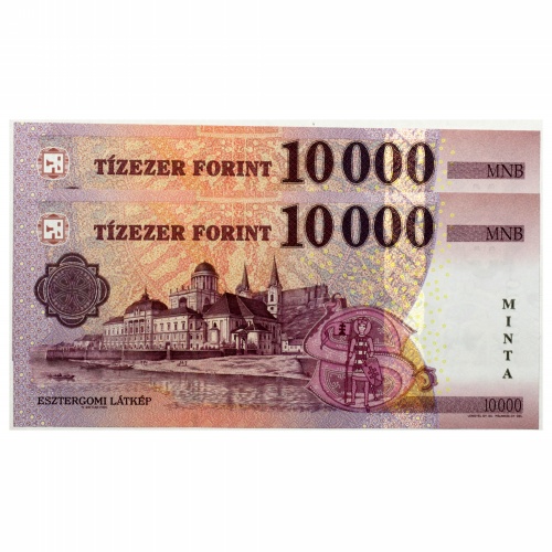 10000 Forint Bankjegy 2015 MINTA sorszámkövető pár