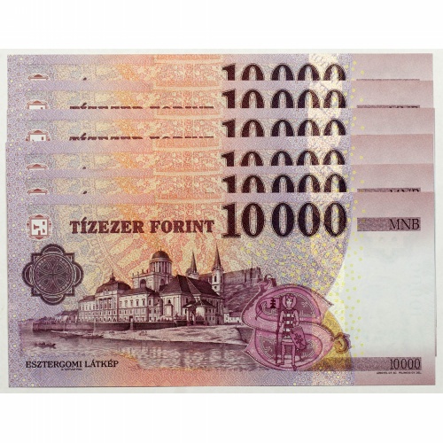 10000 Forint Bankjegy 2019 HB-HG Gerhardt alacsony sorszámú sor