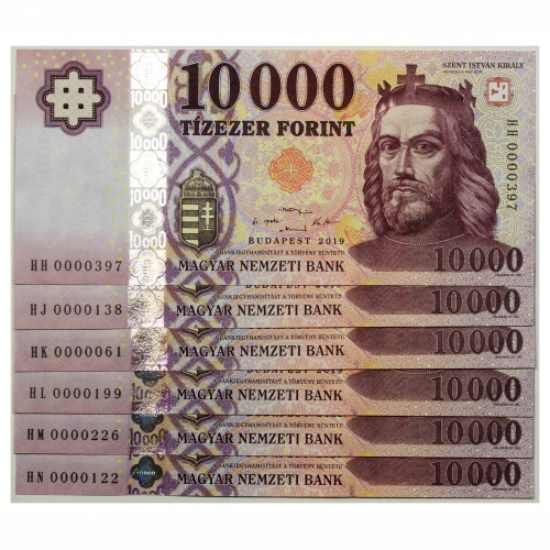 10000 Forint Bankjegy 2019 HH-HN Dr. Patai alacsony sorszámú sor