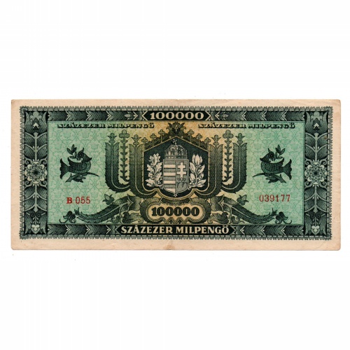 100000 Milpengő Bankjegy 1946 VF