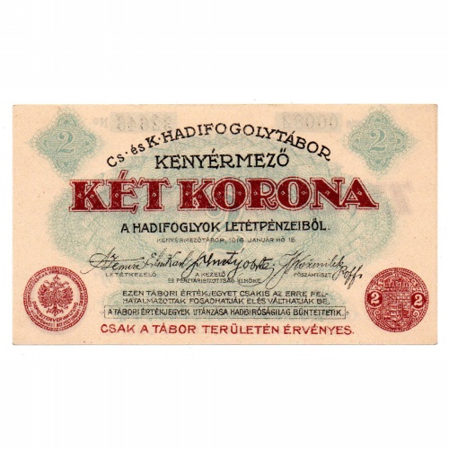 1916 Kenyérmező Hadifogolytárbor 2 Korona