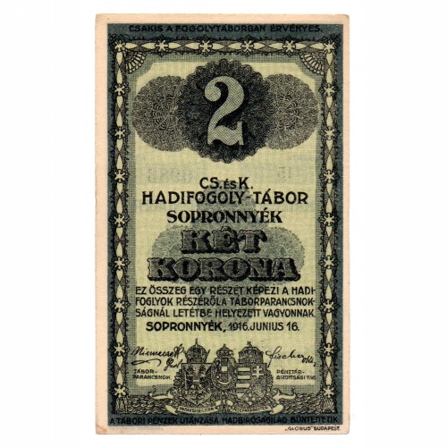 1916 Sopronnyék 2 Korona