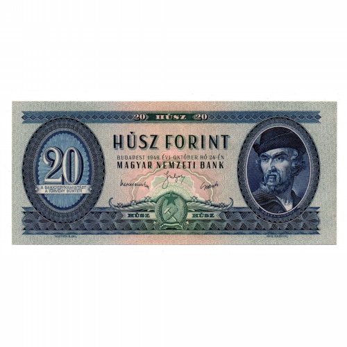 20 Forint Bankjegy 1949 UNC