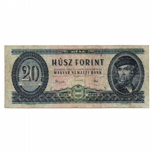 20 Forint Bankjegy 1965 VG