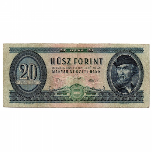 20 Forint Bankjegy 1969 F