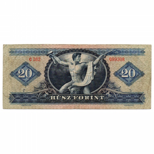 20 Forint Bankjegy 1969 F