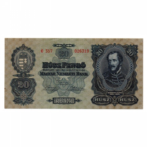 20 Pengő Bankjegy 1930