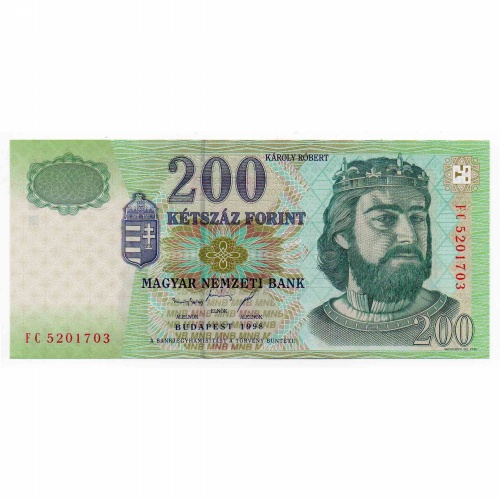 200 Forint Bankjegy 1998 FC UNC