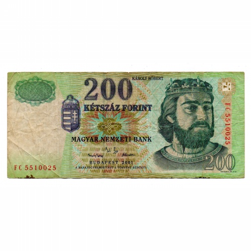 200 Forint Bankjegy 2001 FC F