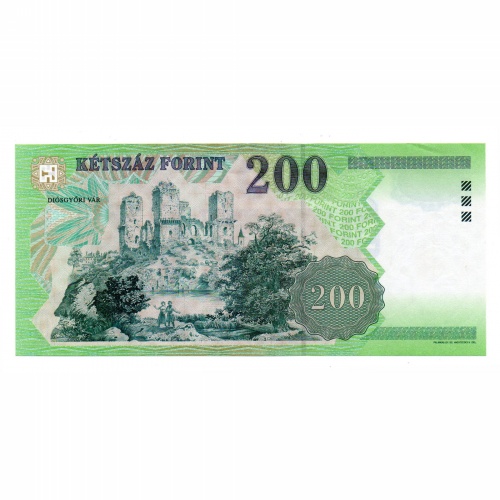 200 Forint Bankjegy 2002 FB aUNC-UNC, hajtatlan