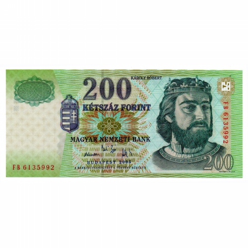 200 Forint Bankjegy 2005 FB UNC