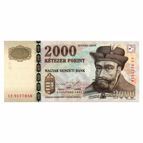 2000 Forint Bankjegy 1998 CF EF