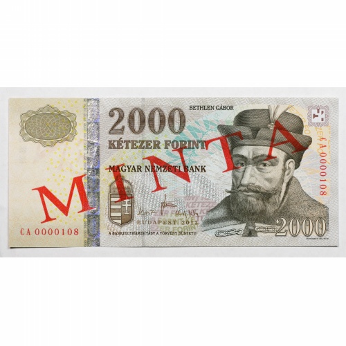 2000 Forint Bankjegy 2013 MINTA