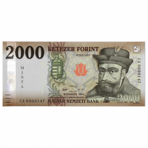 2000 Forint Bankjegy 2016 MINTA